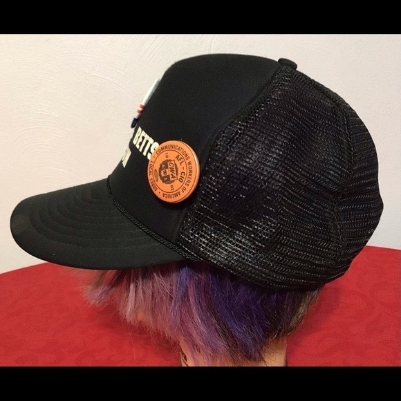 VTG Snapback cap Hat Clinton/Gore CWA Union Pins - Picture 6 of 8